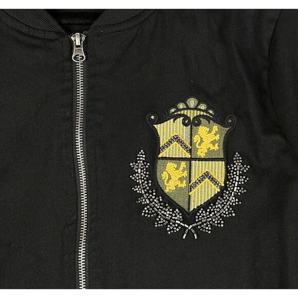 2X | 18/20 | Beaded Embellished Stretch Twill Zip-up Bomber Jacket | NWT - Picture 7 of 7